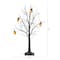 3ft. Pre-Lit Artificial Halloween Pumpkins and Skulls Ornament Tree with 48 Warm White LED Lights